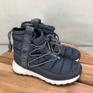 The North Face Women's Dark Gray & White Winter Rain Boots